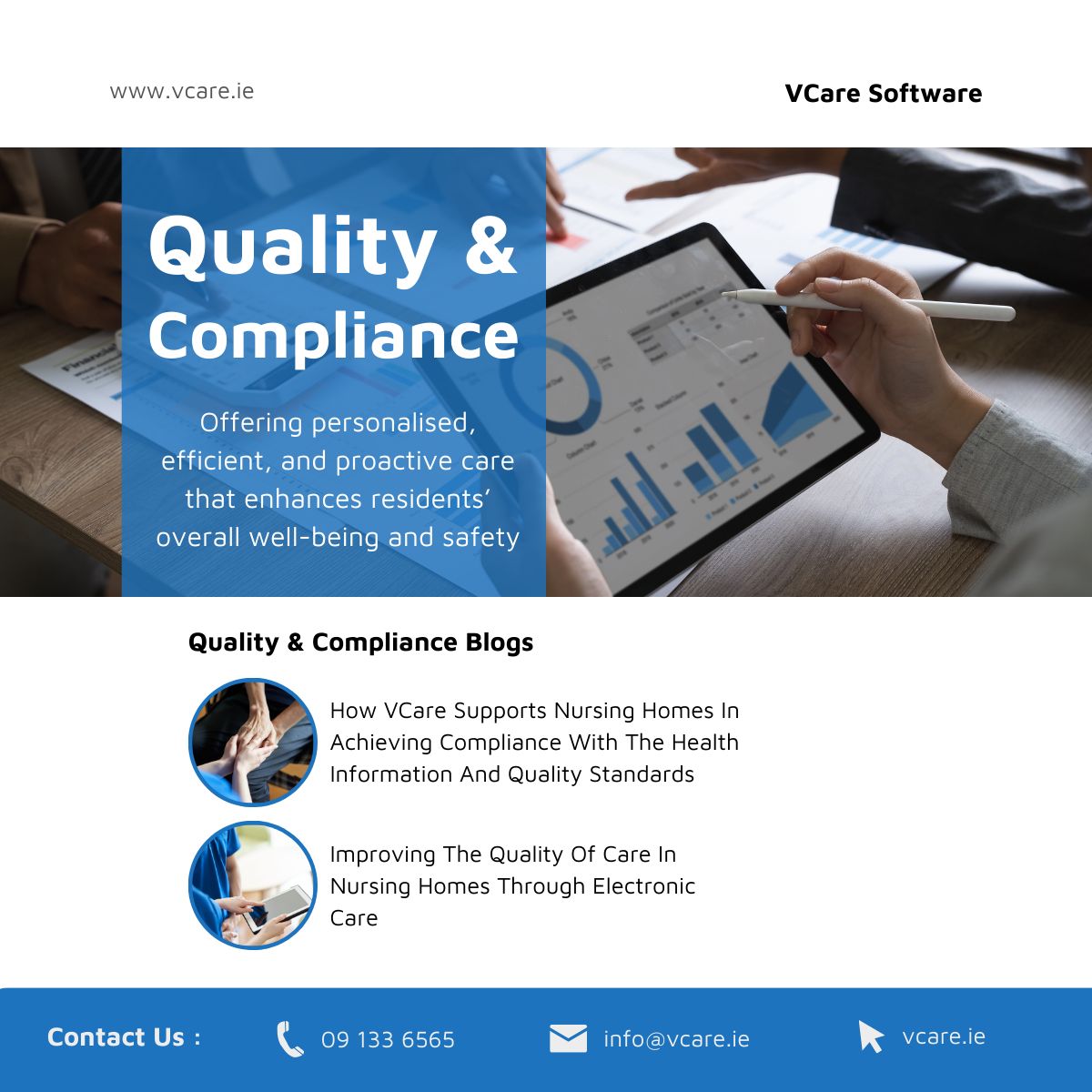 VCareIE's tweet image. With our tailored solutions, designed to meet your specific needs, your nursing home will experience a host of benefits.

Links to Quality and Compliance Blogs:
zurl.co/aSfx 
zurl.co/ND7K