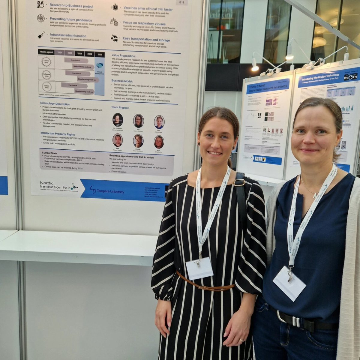 Virology and Vaccine Immunology (@hankaniemilab) on Twitter photo Greetings from Nordic Innovation Fair from Copenhagen (@TampereUni well represented with six <a href="/BusinessFinland/">Business Finland</a> funded R2B projects) and thanks everyone we met for valuable discussions how to commercialize our vaccine technologies and manufacturing methods. Greetings from Nordic Innovation Fair from Copenhagen (@TampereUni well represented with six <a href="/BusinessFinland/">Business Finland</a> funded R2B projects) and thanks everyone we met for valuable discussions how to commercialize our vaccine technologies and manufacturing methods.