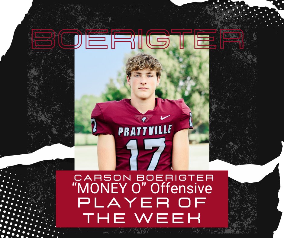 Congratulations, Calvin Brown &amp; Carson Boerigter on being selected as the Money Offensive Player of the Week!