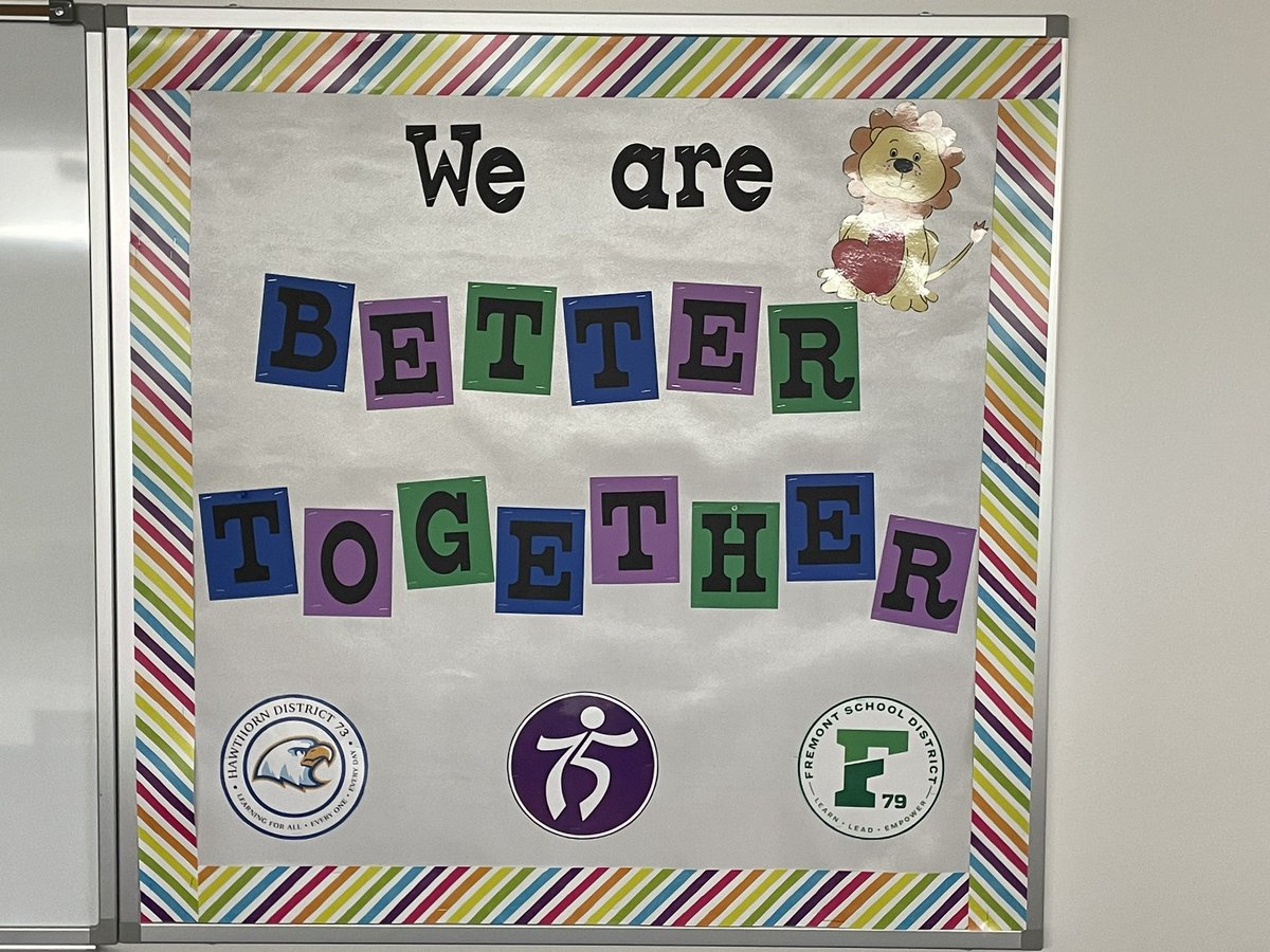 We are better together <a href="/Lincoln__Lions/">Lincoln Early Learning Center</a>!! <a href="/FSD79/">Fremont District 79</a> <a href="/District_73/">Hawthorn District 73</a> <a href="/Mundelein75/">Mundelein Schools</a> #LincolnPride