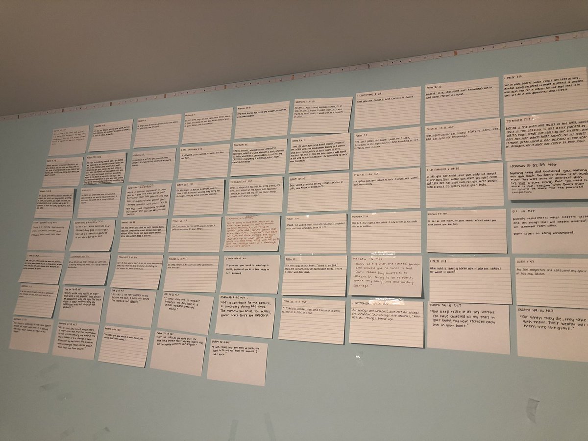 damondenson's tweet image. Our daughters put up Bible verses in their bathroom/bedroom. We never told them to do that, but my wife and I have always tried our best to live the Bible out before them. They become what they behold.
#examplesmatter