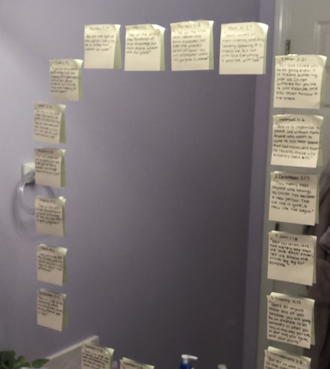 damondenson's tweet image. Our daughters put up Bible verses in their bathroom/bedroom. We never told them to do that, but my wife and I have always tried our best to live the Bible out before them. They become what they behold.
#examplesmatter