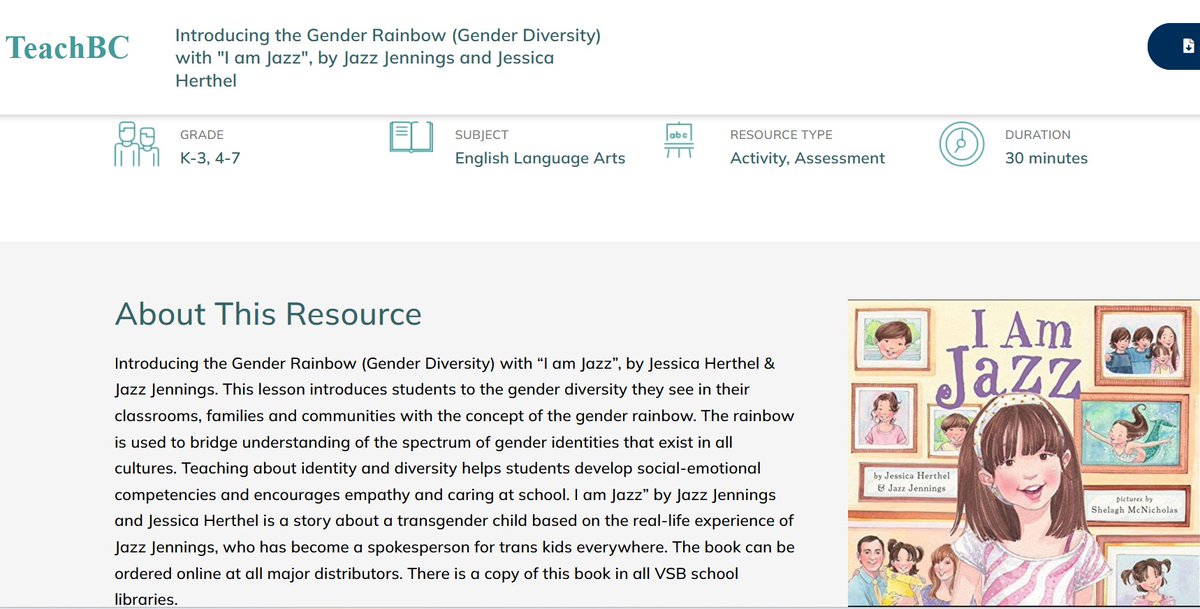 RonaldNHughes's tweet image. "I have a girl brain but a boy body." This book is on the #SOGI recommended reading list, in all VSB libraries, and promoted by #BCTF for *K-3* students. But, liars tell us, this is not being taught in BC schools. Sure. And bears don't shit in the woods. bctf.ca/classroom-reso…