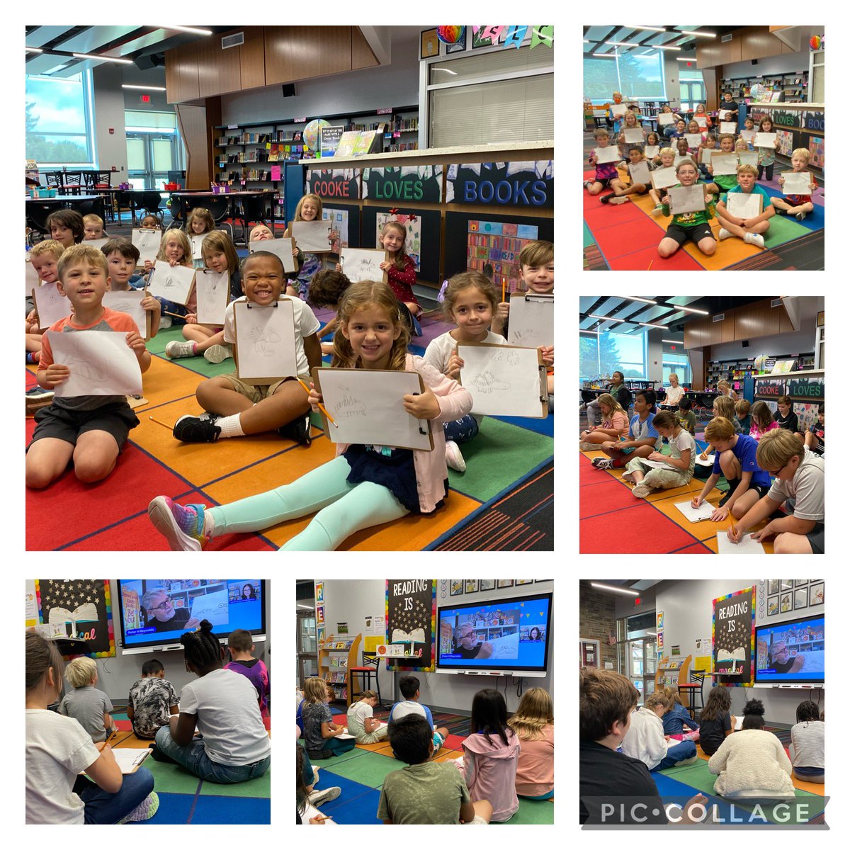 Students loved our Book Break session with amazing author/illustrator Peter H. Reynolds! We enjoyed hearing about his creative process and having the chance to draw “ishly” with him! @RemarkableRedClay @peterhreynolds <a href="/RCCSDLibraries/">RCCSD Libraries</a> <a href="/BookBreak4Schls/">BookBreak School Author Talks</a> <a href="/RedClaySchools/">Red Clay Consolidated School District</a>