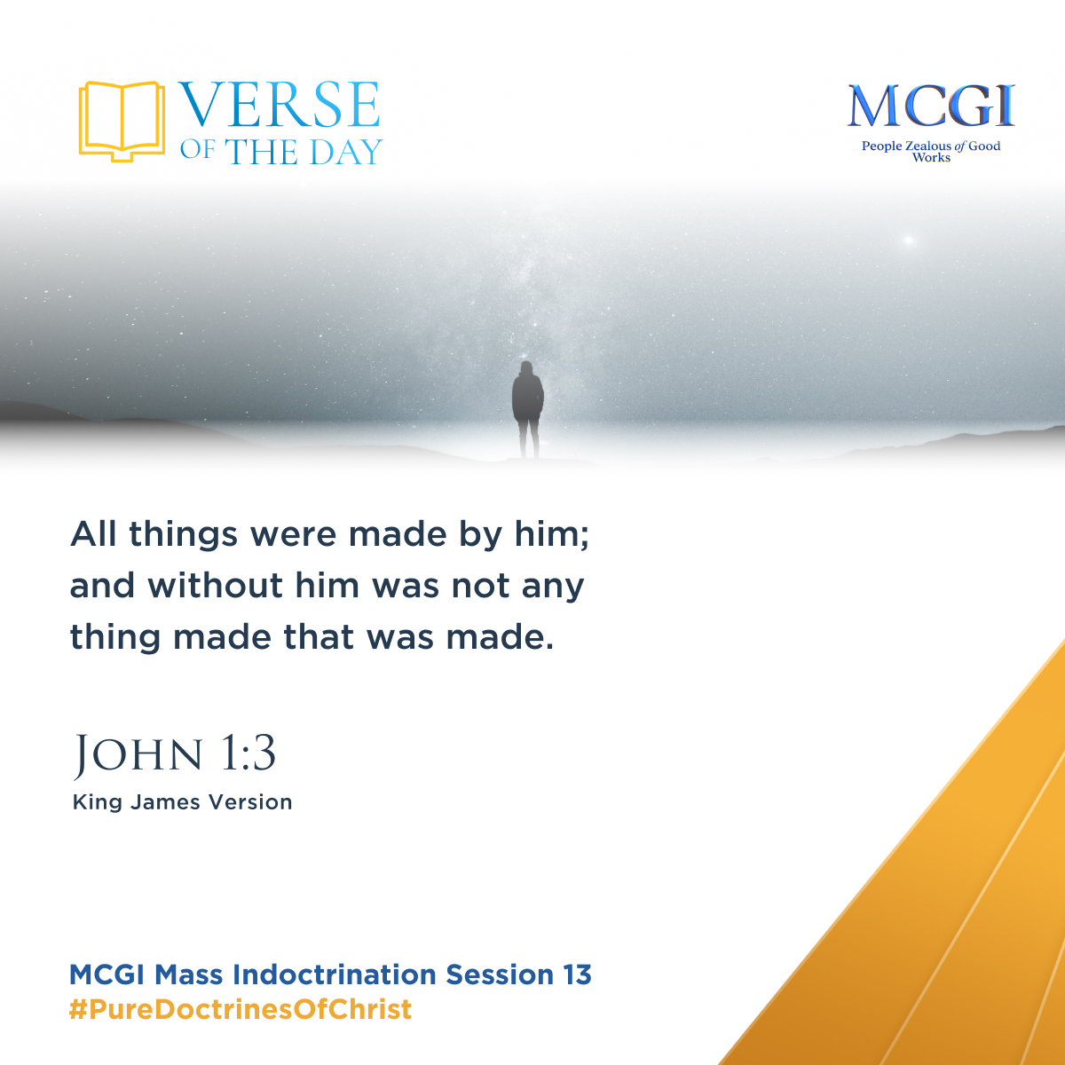 mcgidotorg's tweet photo. All things were made by him; and without him was not any thing made that was made.

(John 1:3, KJV)

True Baptism
#PureDoctrinesOfChrist https://t.co/K6vKdva35W