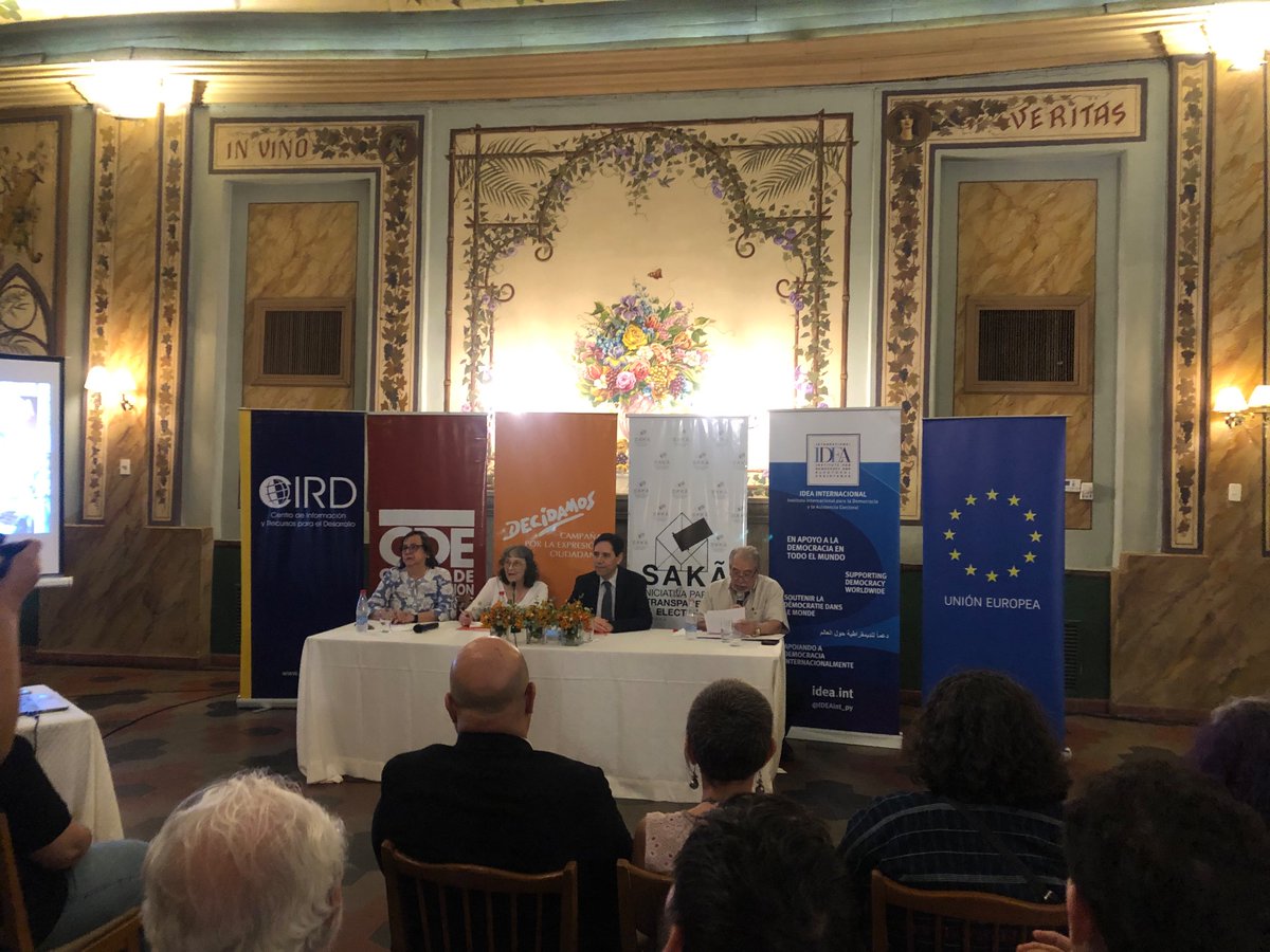 saka_py's tweet image. Evento de presentación del libro SAKÃ 2023. Observación electoral ciudadana nacional 
@decidamospy @FCird @cdeparaguay @IDEAint_py