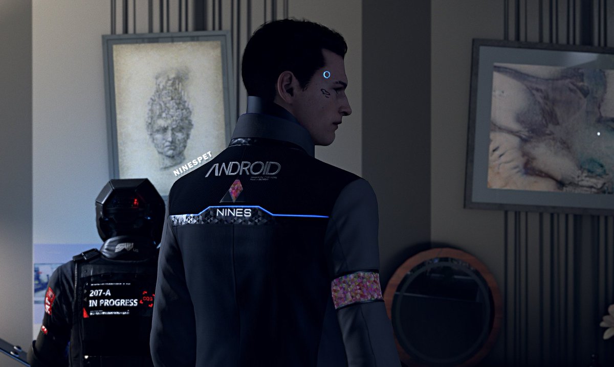 NinesPet's tweet photo. I need to post faster since I made 102 Screenshots for my new SCP 🤭 #Detroitbecomehuman #NinesRK900 #RK900 #Screenshots #Scenepack https://t.co/XIlkHR0zq2