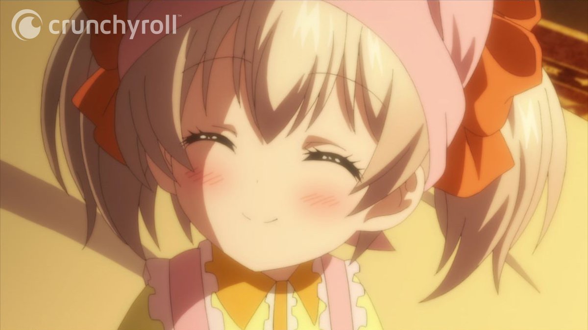 Crunchyroll's tweet photo. The power of Latina's smile is the ultimate spell (via If It's for My Daughter, I'd Even Defeat a Demon Lord) https://t.co/mXQTqTCm6h