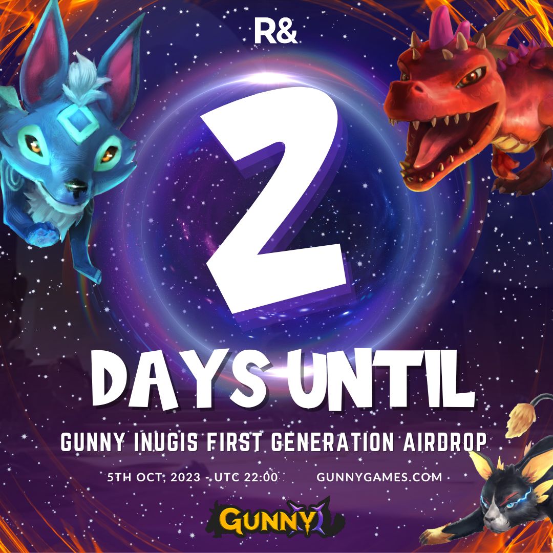 Gunny_es's tweet photo. 🌪️ Just 2 days left until the elemental whirlwind hits Rand Gallery! Prepare to grab your Air companion from the Gunny Inugis First Generation collection. Let's soar into the NFT realm together! ✈️ #GunnyInugis #NFTRelease #Countdown2Days @AlgoFoundation @CoolDWNGG @al_goanna https://t.co/bEab1vt6L4