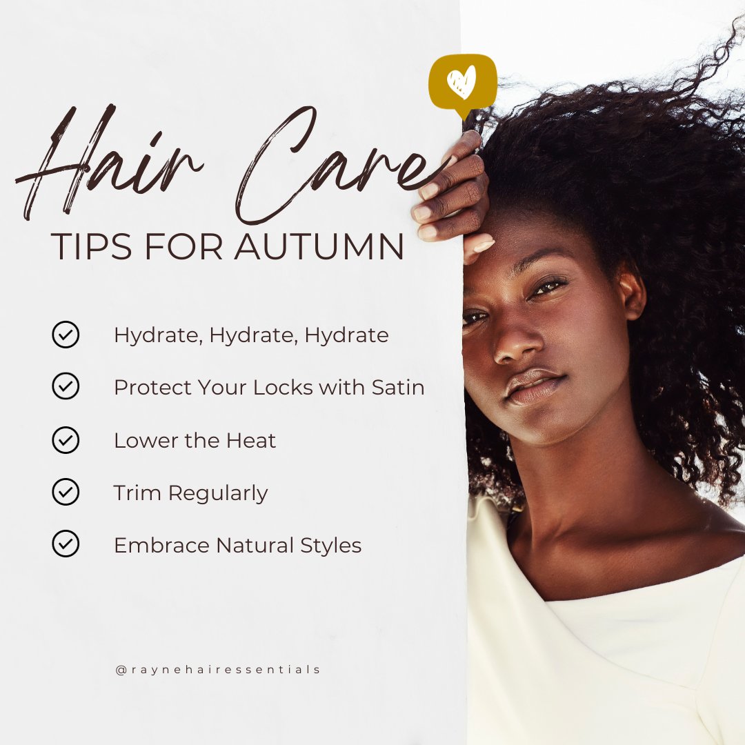 RayneEssentials's tweet image. As the leaves change colours and the air turns crisp, your hair care routine should also transition to adapt to the autumn season. By incorporating these autumn hair care tips into your routine, you can help ensure your locks remain healthy, hydrated, and beautiful.