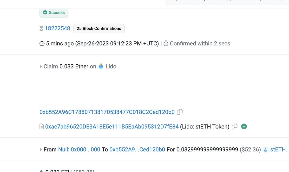 LAPODESIGNS's tweet photo. 🚀 stETH distribution message! i received 244$ #stETH claim your piece ! https://t.co/w7G8c64PFd