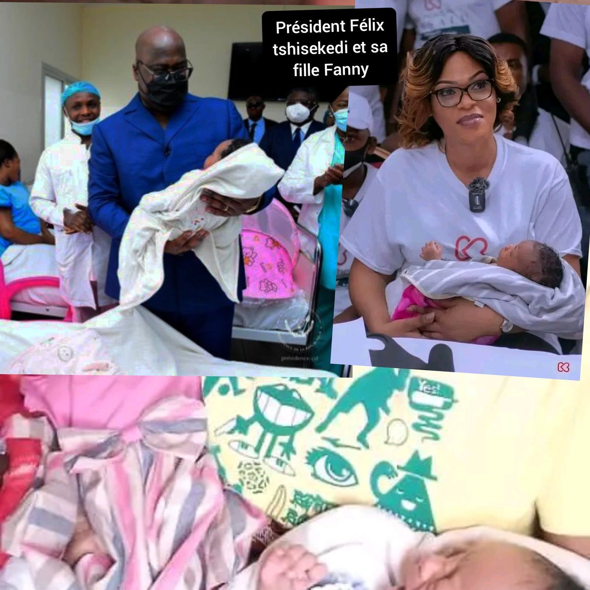 RDC : le président Félix tshisekedi tshilombo et sa fille Fanny tshisekedi souhaitent la maternité gratuite pour les Les nouveaux congolais et congolaises