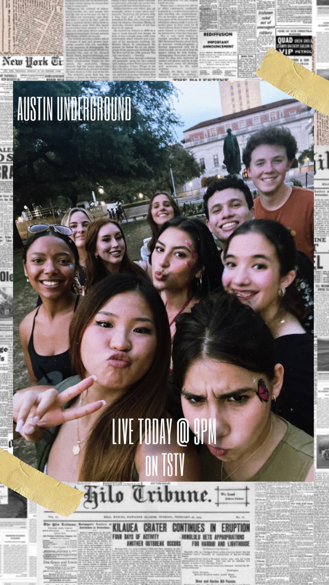 Happy Tuesday! 🎵

WE'RE GOING TO BE LIVE @ 9PM CST ON TSTV

watchtstv.com

#UTAustin #ATX #Music
