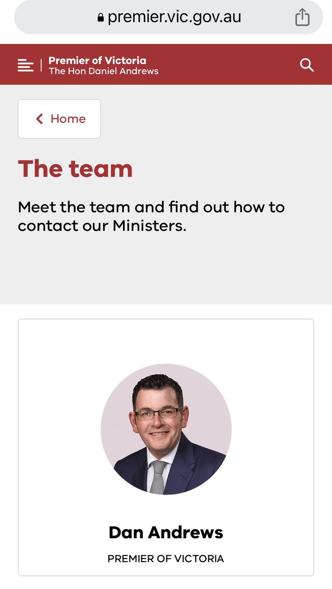 hipstergeddon's tweet photo. How long will it take the #dandrews media team to change the Victorian Premier website later today? https://t.co/dXHV8LWKur