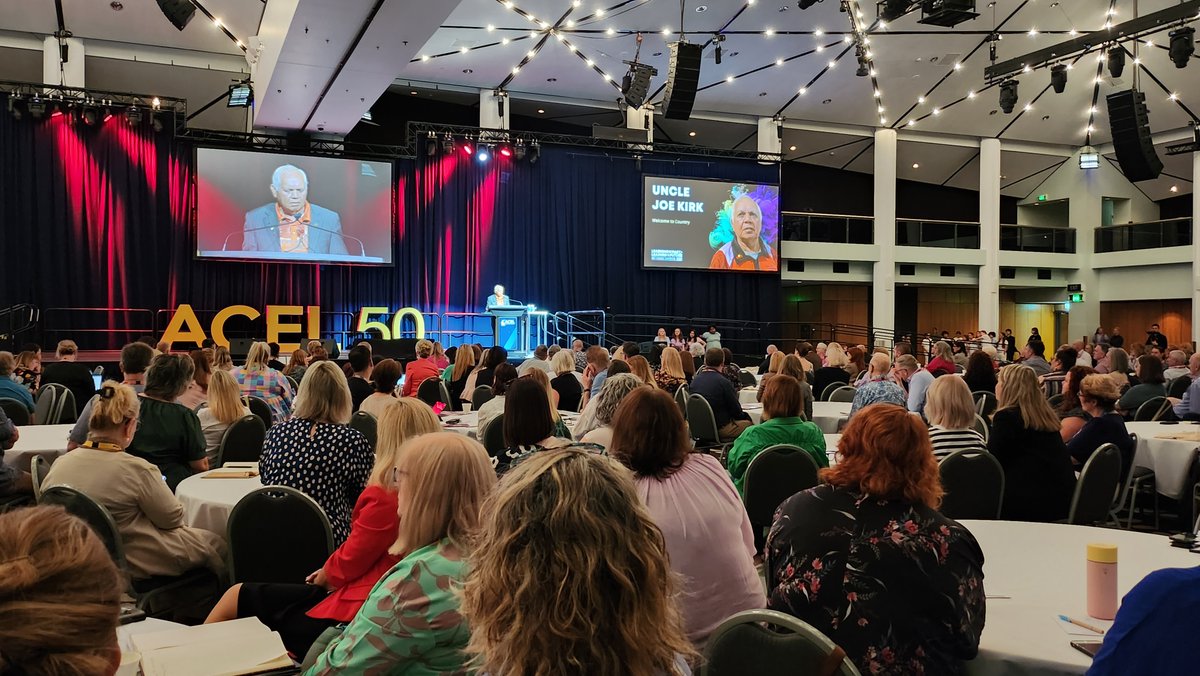 Day 1 of #ACELNC23 kicking off with the Welcome to Country from Uncle Joe Kirk.
#ACEL