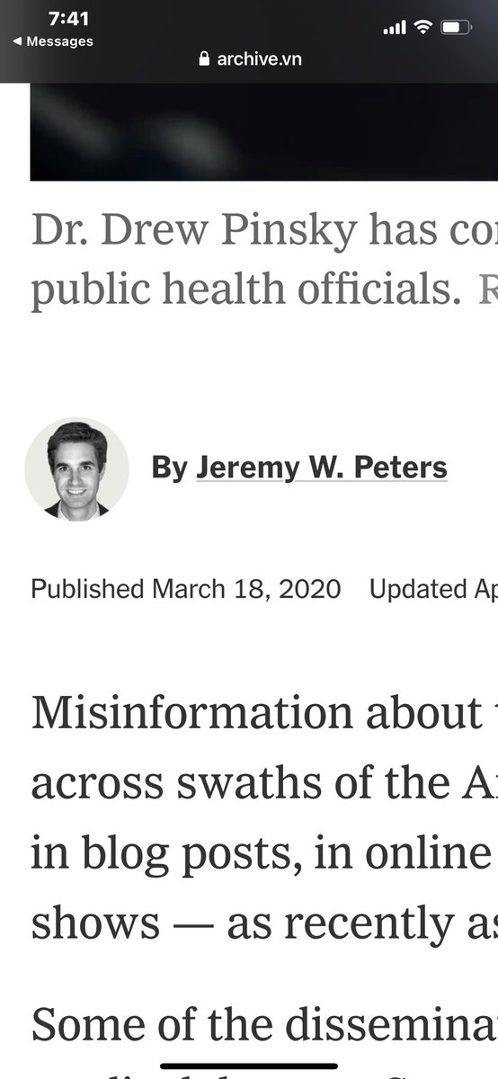 RobSchneider's tweet photo. Ladies and gentlemen of the jury…
Let me present to you the defendant, Jeremy W. Peters from the Soviet Union Style Propaganda publication known as the @NYTimes . In March. 2020
James tried to cancel me and my friend @drdrew (who has a REAL medical degree unlike James small peterPeters) by accusing us of being (God Forbid) “coronavirus doubters.” When in fact everything we said was rational and proven to be 100% correct! The most vulnerable; the elderly, those immune compromised, (as with any cold or flu) should “stay home” but everybody else should go about their business, (and not close schools and ALL small businesses). But of course this minion, James W Peters, another pharma paid stooge, never corrected the article or had the common decency to apologize and admit we were right!
He’s not a journalist, he’s an attack rodent for the tyrants who shut down the world!👇This is HIM!👀