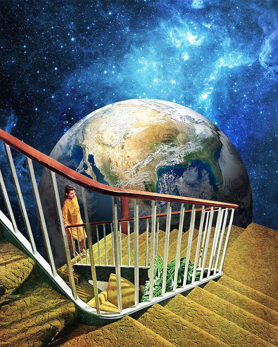 Celestial Stairs 875 #collage #collageart #artistsontwitter