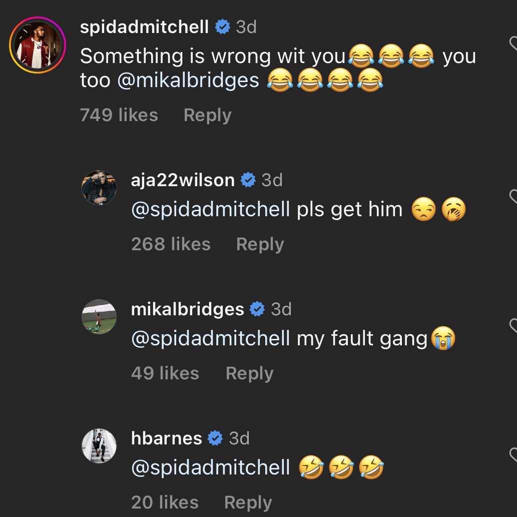 LegionHoops's tweet image. Mikal Bridges 😭😭😭

(h/t @shpillolocked)