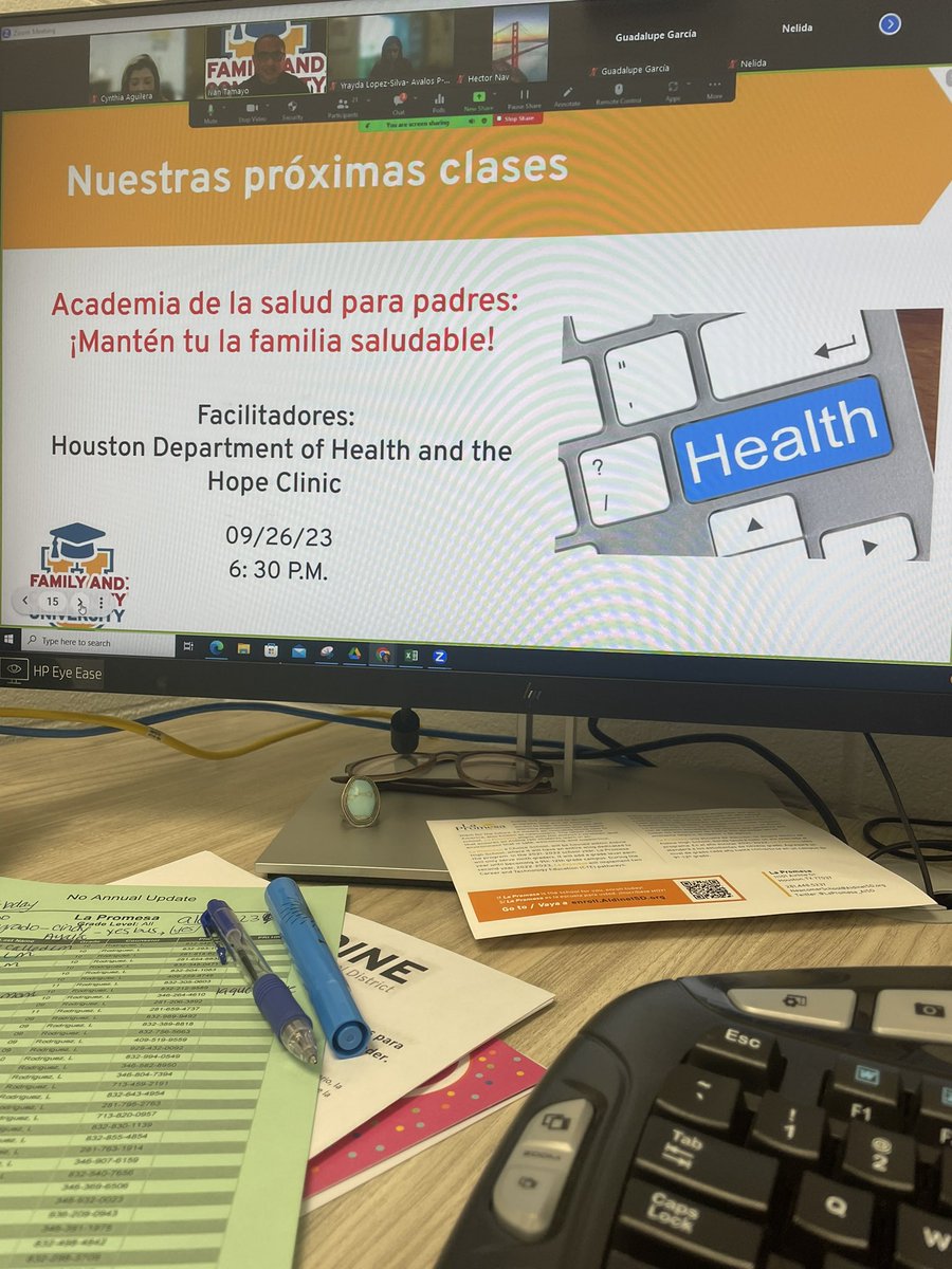 Todays Spanish @Aldine_FACE University session gave families information about the @AldineChoice High Schools available for our community! Parents were eager to learn about so many great opportunities offered in @AldineISD! Gracias @estebantam! #SaberEsPoder #MiAldine