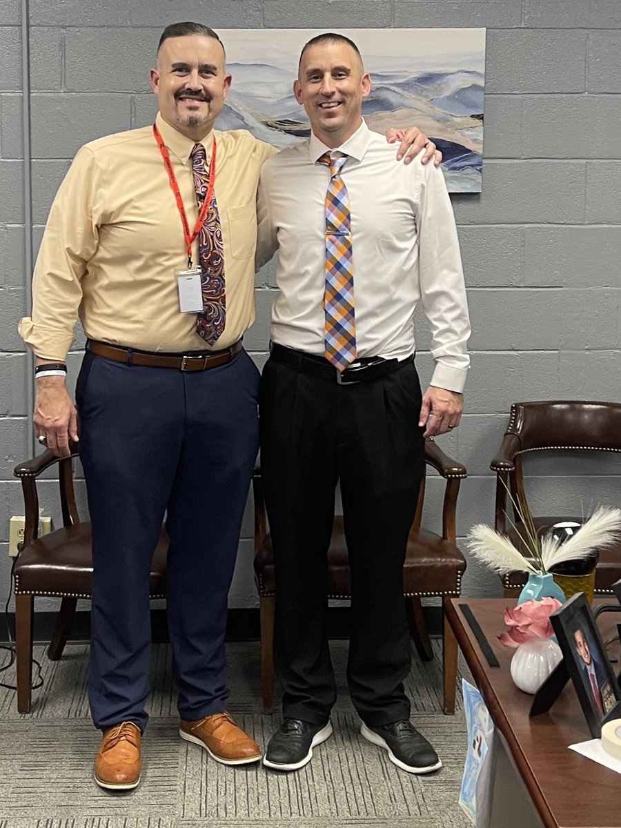 It was my honor to spend some time with my little bro Jasper High School… on his BIRTHDAY! <a href="/Mr_Yocom/">Mr. Yocom, Ed.S.</a>! I’m proud of his efforts to lead-although some of the students didn’t believe I was really his bother! #DontSettle #HappyBirthday.