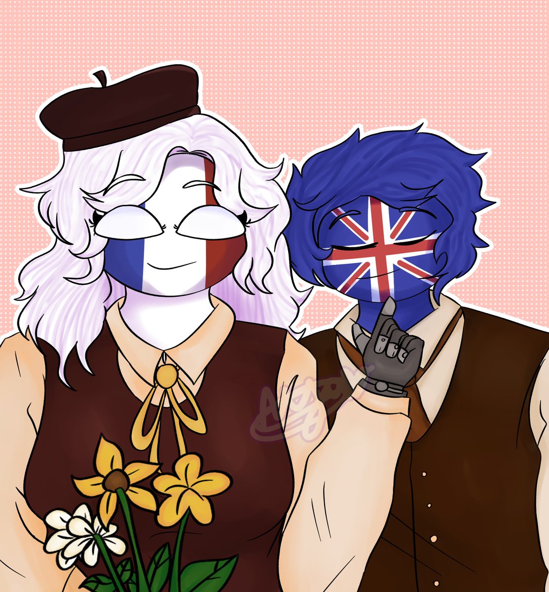 Aya2016arts's tweet photo. Joining @legitimate_rice 's DTIYS
•
#countryhumans #countryhumansfrance #countryhumansuk #countryhumansfruk #countryhumansfrancexuk #カントリーヒューマンズ #countryhumansdtiys #myart https://t.co/fyoyqjJVJK