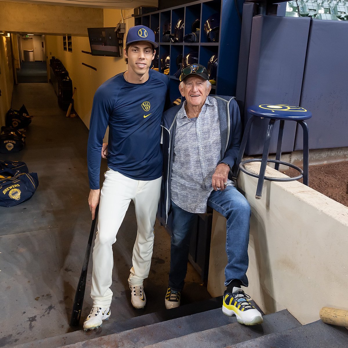 Just some guys being fellas

<a href="/ChristianYelich/">Christian Yelich</a> | #ThisIsMyCrew