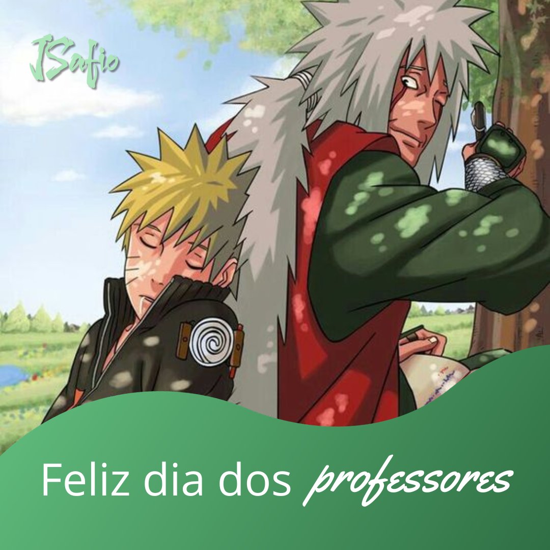 JSafio's tweet photo. Feliz dia dos professores 💜💜💜💜
#jsafio #diadosprofessores #professor #naruto #jiraya https://t.co/mneAy1Ve2E