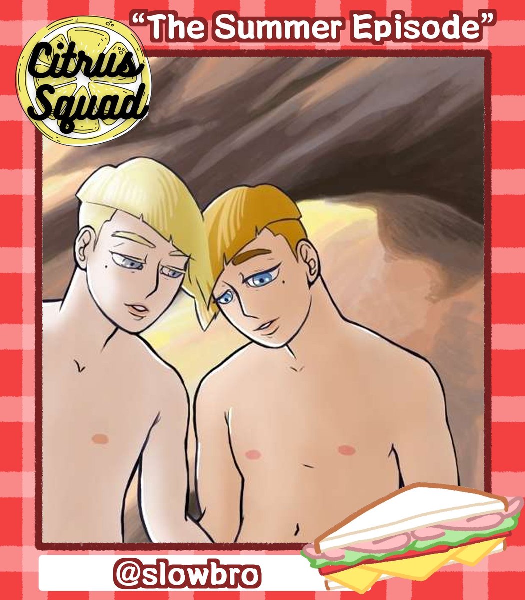 citrus_squad_'s tweet photo. Up next we have a double preview for the Citrus Squad Mini-Bang! 
These come to us from the amazing team of @squishycake_ and @slowbro!

What are these boys getting up to?? You can find out on our posting day: October 8!

Alt text is in the thread ⬇️

CW:  underage,  incest https://t.co/vv5QLmw1H3