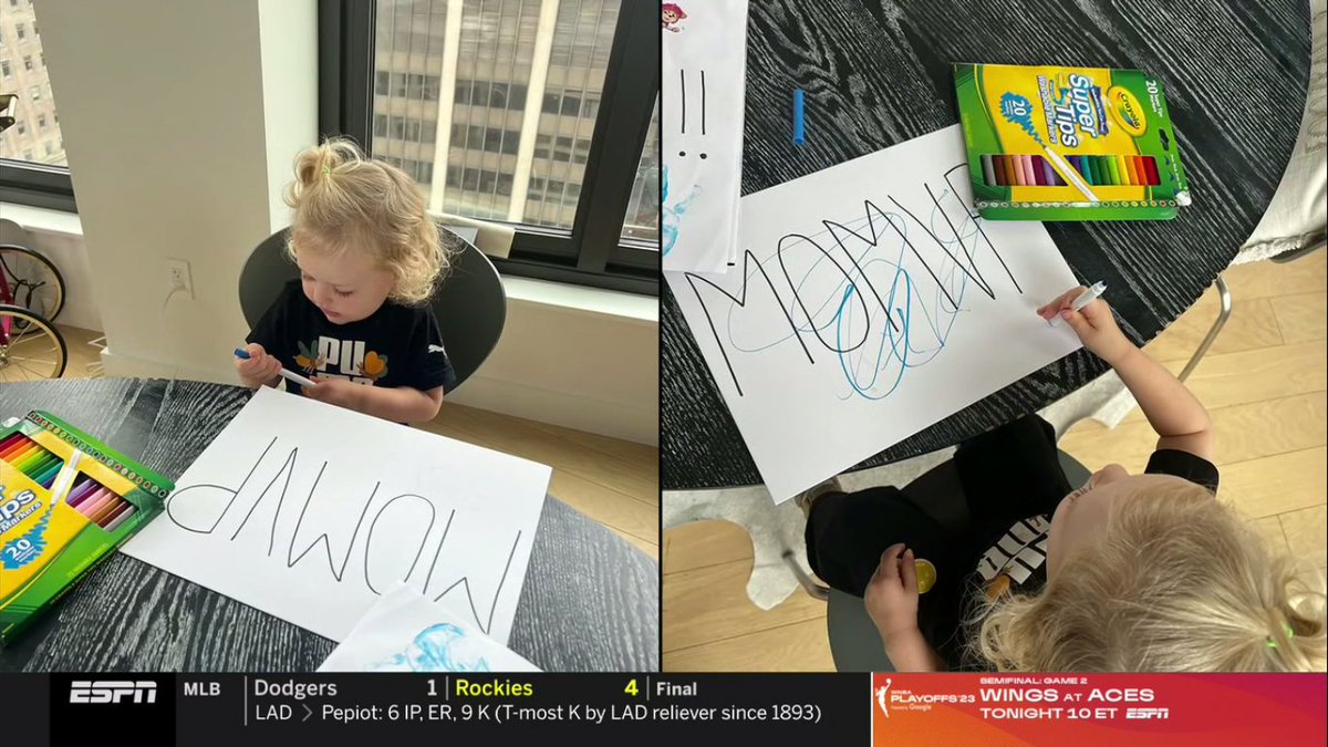 notthatandoni's tweet photo. Breanna Stewart's daughter: #MOMVP 😍
#WNBA #WNBAPlayoffs #WNBAMVP https://t.co/Qo9k5GioNQ