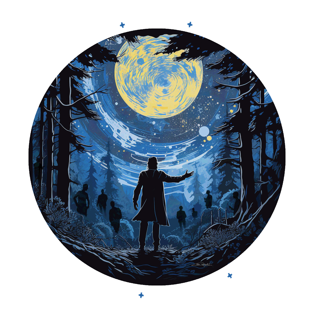 moe52's tweet photo. Look at what @patricialeveq did for me! I struggled for an hour to design a shirt for an event. In 10 minutes she produced this design using #AIArt. I love this! https://t.co/QkiTH3Rr3F