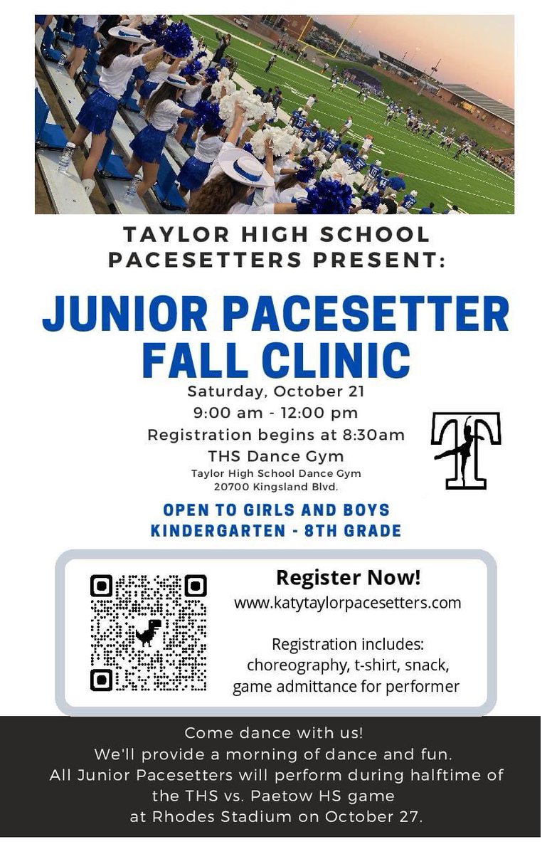 Come dance with your favorite Pacesetter during halftime 💙