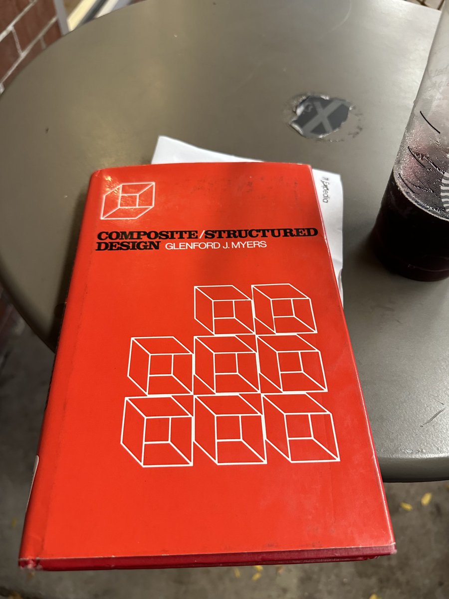 Thanks to ⁦@vladikk⁩ for opening my eyes to this amazing book on system design from 1976! Computer engineering has been grappling with how to systematically architect software for decades. The principles here are even more fundamental than the ones in Clean Architecture.