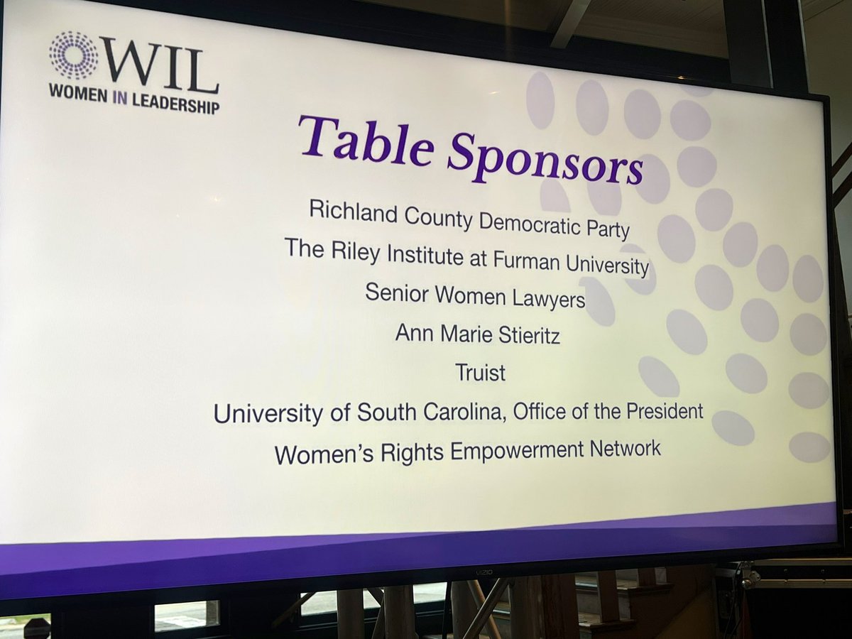 scwomenlead's tweet photo. Thanks to our table sponsors for tonight’s #LeadingWomenDinner.
#EngenderingDemocracy #MatchBoard #51PercentClub https://t.co/6vvYZfXp6L
