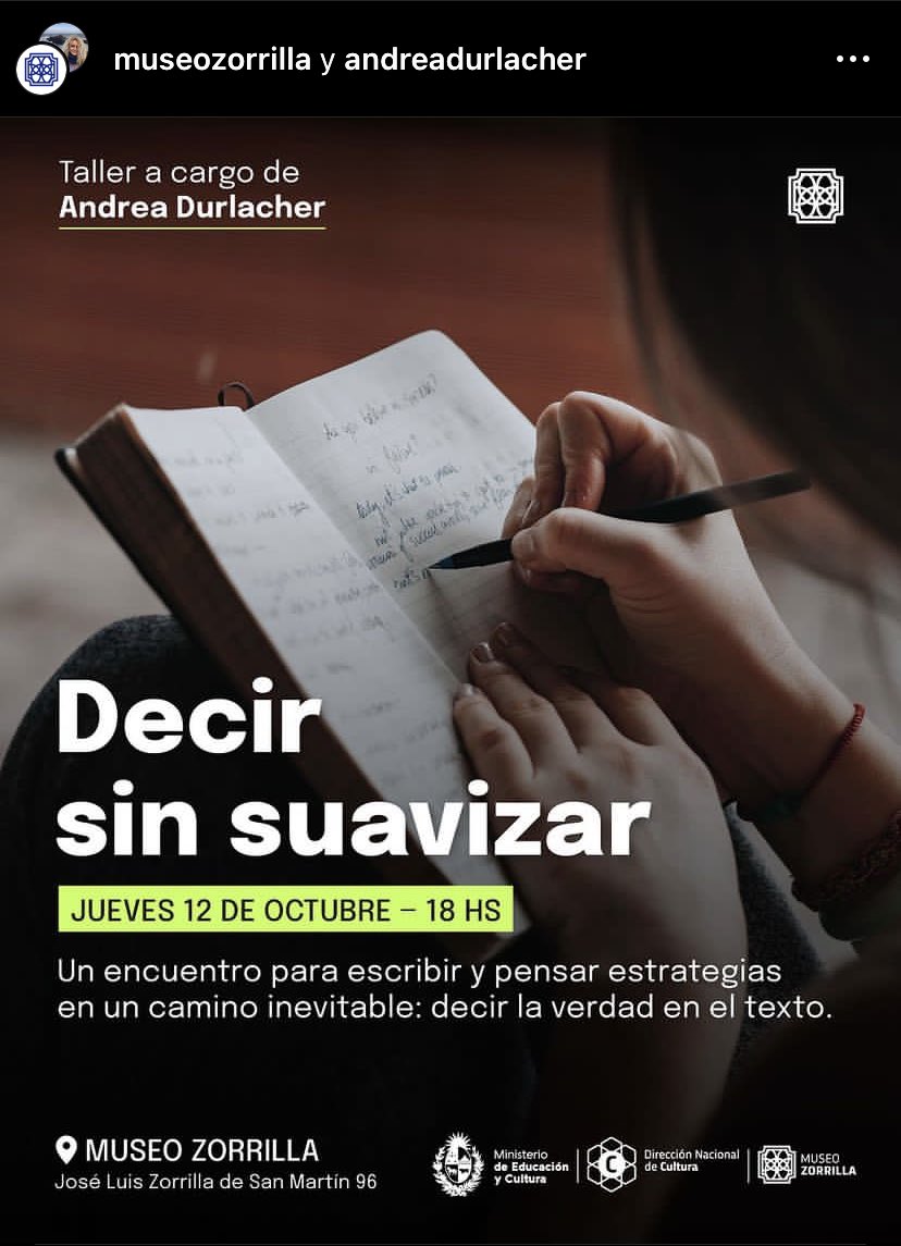 andreadurlacher's tweet photo. El evento será con entrada abierta y gratuita. Muchas gracias @MuseoZorrilla por darme nuevamente este espacio ♥️🌞. Los esperamos, el jueves 12 de octubre, a las 18 horas en el Museo. https://t.co/j1pp7F78t6