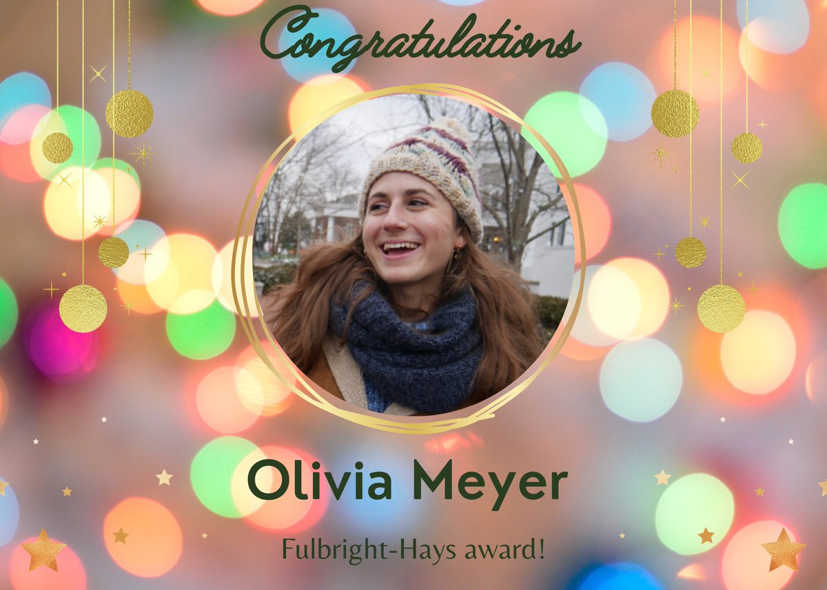 UH Geography and Environment Ph.D. candidate Olivia Meyer (<a href="/OlieCarter/">Olivia C Meyer 🦋 oliviacarterm.bsky.social</a>
) was awarded a Fulbright-Hays award to conduct her dissertation research in Bangkok. 
Read more about Olivia: oliviacartermeyer.com
More about Fulbright-Hays Program: tinyurl.com/mr27xd3e