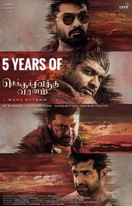 devageetham5555's tweet photo. 5 Years for Multi-Starrer Gangster Thriller
#5YearsOfChekkaChivanthaVaanam
#5YearsOfCCV
#Silambarasan #VijaySethupathi #ArunVijay #ArvindSwami #PrakashRaj #Jyothika #DayanaErappa
#AishwaryaRajesh
#ARRahman #MadrasTalkies
#LycaProductions #ManiRatnam
#ChekkaChivanthaVaanam https://t.co/WFJKqNjmmv