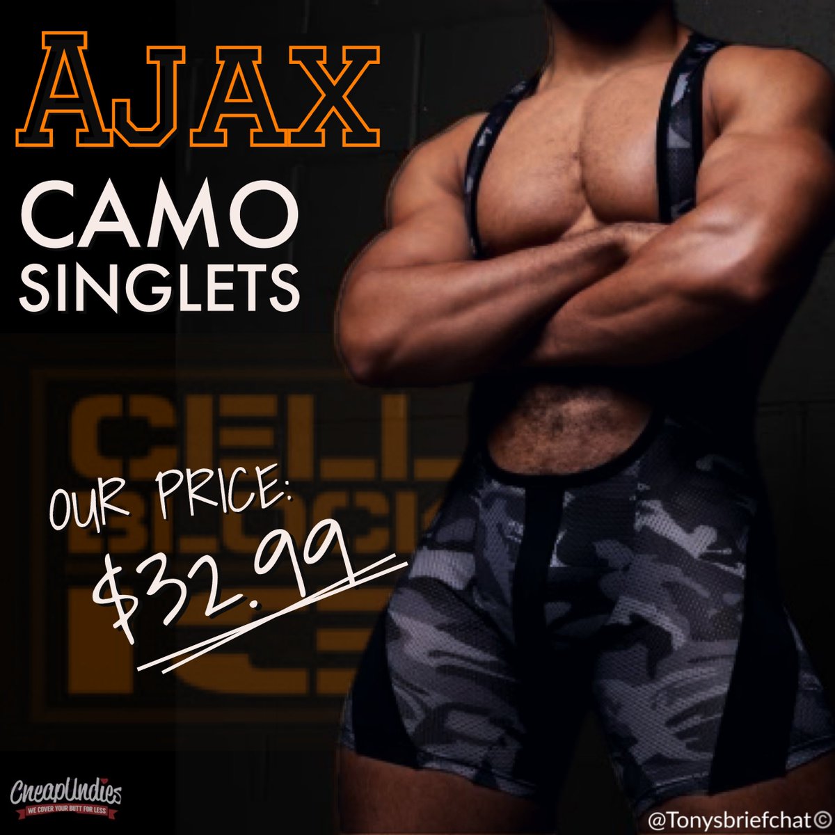 tonysbriefchat's tweet photo. Ajax Camo Singlets•$32.99
15% off your first purchase
🔹https://t.co/jOoTBWqK6e
@Tonysbriefchat @t_formica @cheapundies @timoteostudio @cellblock13la
#cheapundies #undies #meninunderwear #timoteo #cellblock13 #gayunderwearfetish #gayharness #singletfetish #gaysinglets https://t.co/QgcmhqFUHN