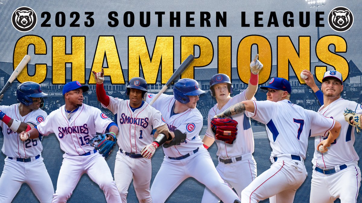 Your Tennessee Smokies are the 2023 Southern League CHAMPIONS! #BestYearEver