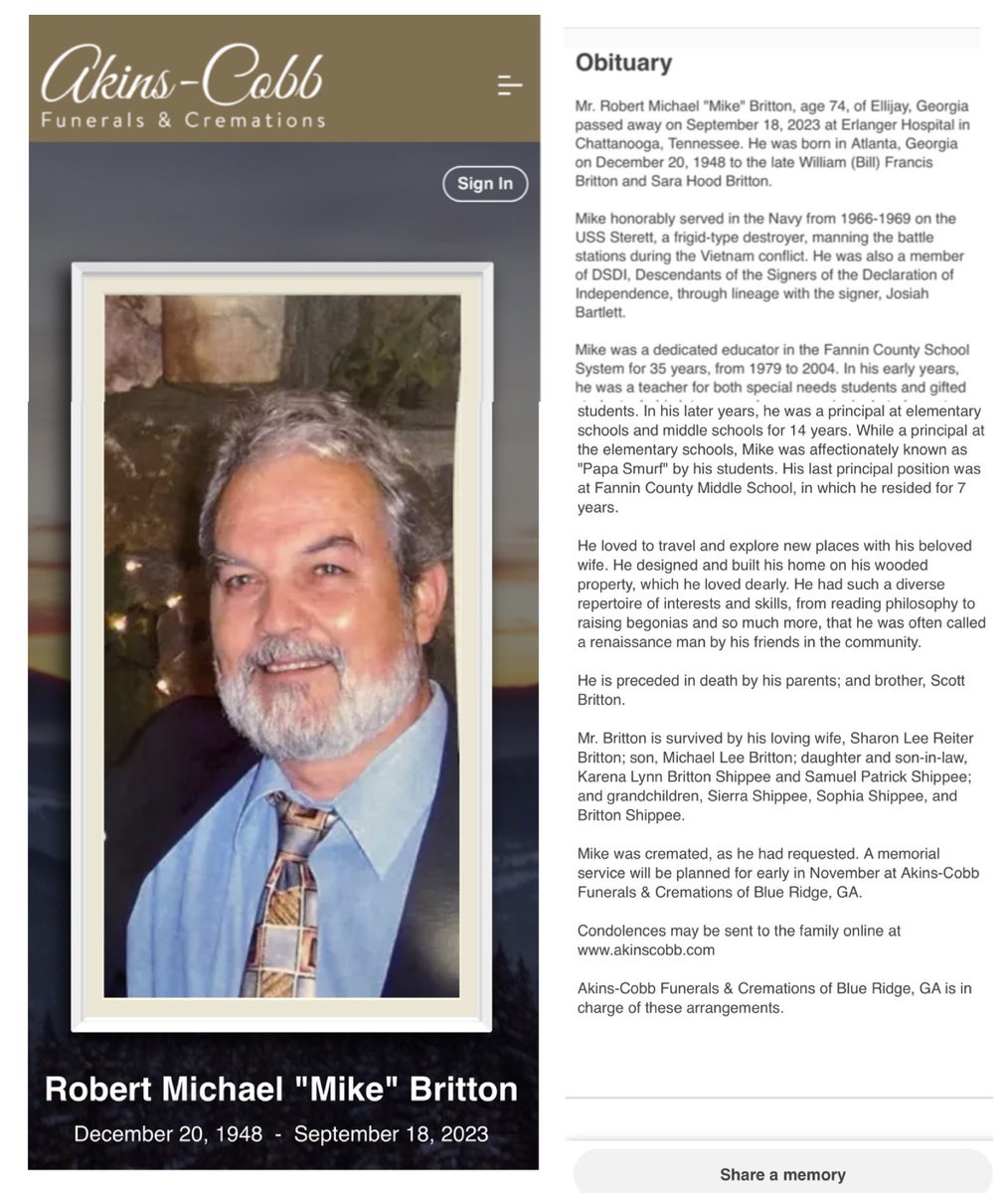 At West Fannin JH, you unlocked our imaginations, and fostered an environment where ideas flowed freely. Your passion for teaching and your dedication to nurturing creativity have left an indelible mark on all of us who were fortunate to have you. Rest in peace, Mr. Mike Britton.