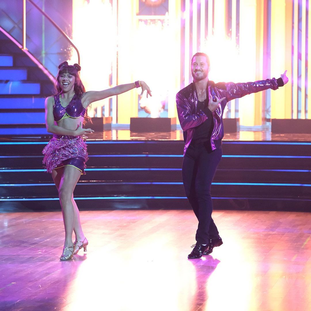 officialdwts's tweet photo. It’s peanut butter jelly time for the Cha Cha with Xochitl Gomez &amp; @iamValC 🕺 #DWTS https://t.co/UD8ux75VLV