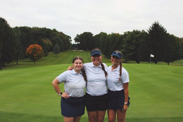 A Win for our seniors 178-187 against Firestone! 🎊 Tonight we celebrated our 3 talented seniors on their last home match of the season! Congrats Audrey, Randall, and Becca! The team will miss you next year  ⛳️ Go Blue Devils! 💙 <a href="/Tallmadge_AD/">Tallmadge Athletics</a> <a href="/tcstweets1/">Tallmadge City Schools</a>