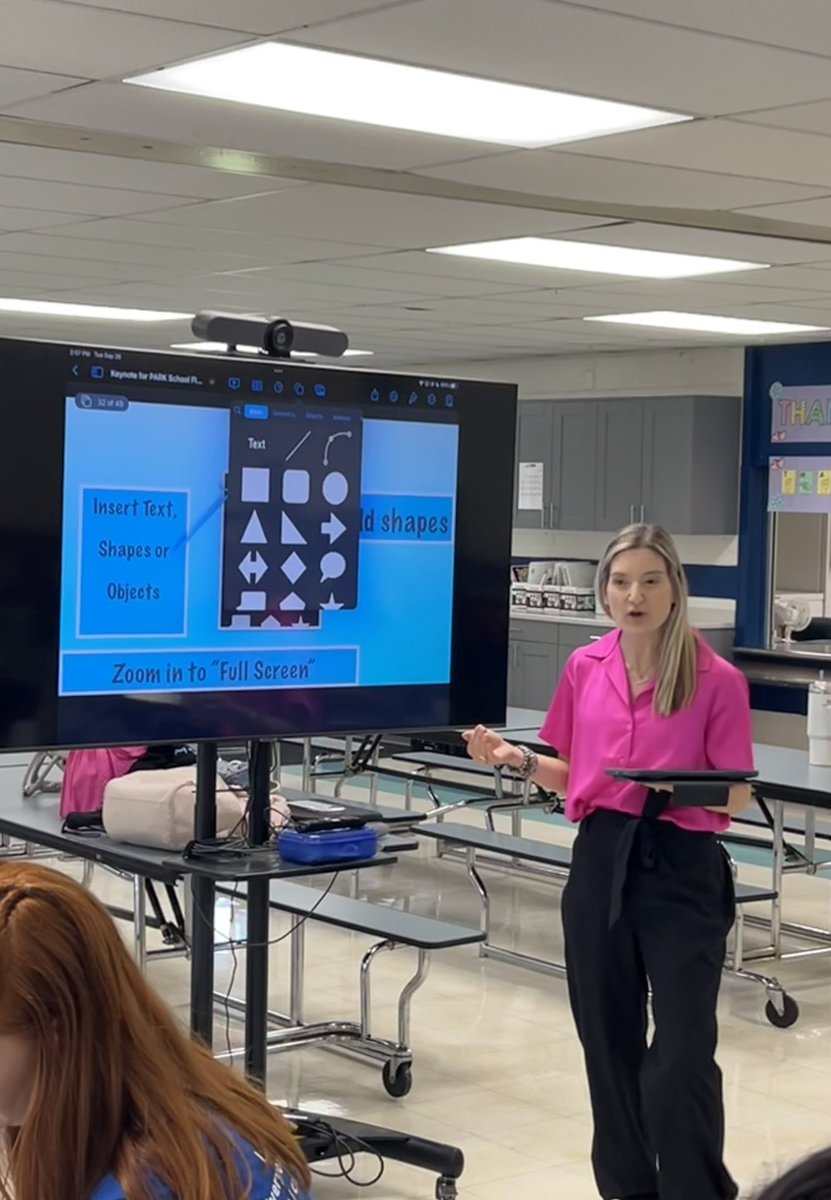 Our <a href="/ParkSchool135/">Park School</a> Teachers explored &amp; created in <a href="/AppleEDU/">Apple Education</a> #Keynote The drawing tool was a highlight with @logitech crayons! Thanks <a href="/heymjln/">Mary Jo Noreikis</a> for getting the 🖍️ ready for us <a href="/ParkPanthersPal/">Mr. Fogarty</a> @ParkPanthers_AP #osd135 Thank you <a href="/mrstechfarlin/">𝑲𝒂𝒓𝒂 𝑴𝒄𝑭𝒂𝒓𝒍𝒊𝒏 💻📱</a> &amp; <a href="/iCoachGabi/">Gabi (Sanfilippo) Whitehead</a>  for supporting us!