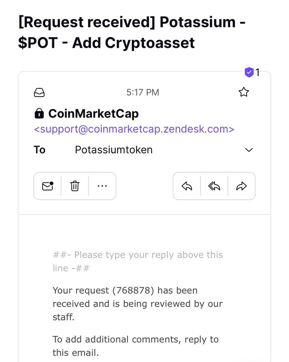 PotassiumToken's tweet photo. We have just submitted our Coin Market Cap Application (#768878)
$POT #POTASSIUM #POT $CAL #CAL

Much more work to do! Join us on Telegram to keep in the loop! https://t.co/0THFeMBdeN https://t.co/yMGDlnV2zz