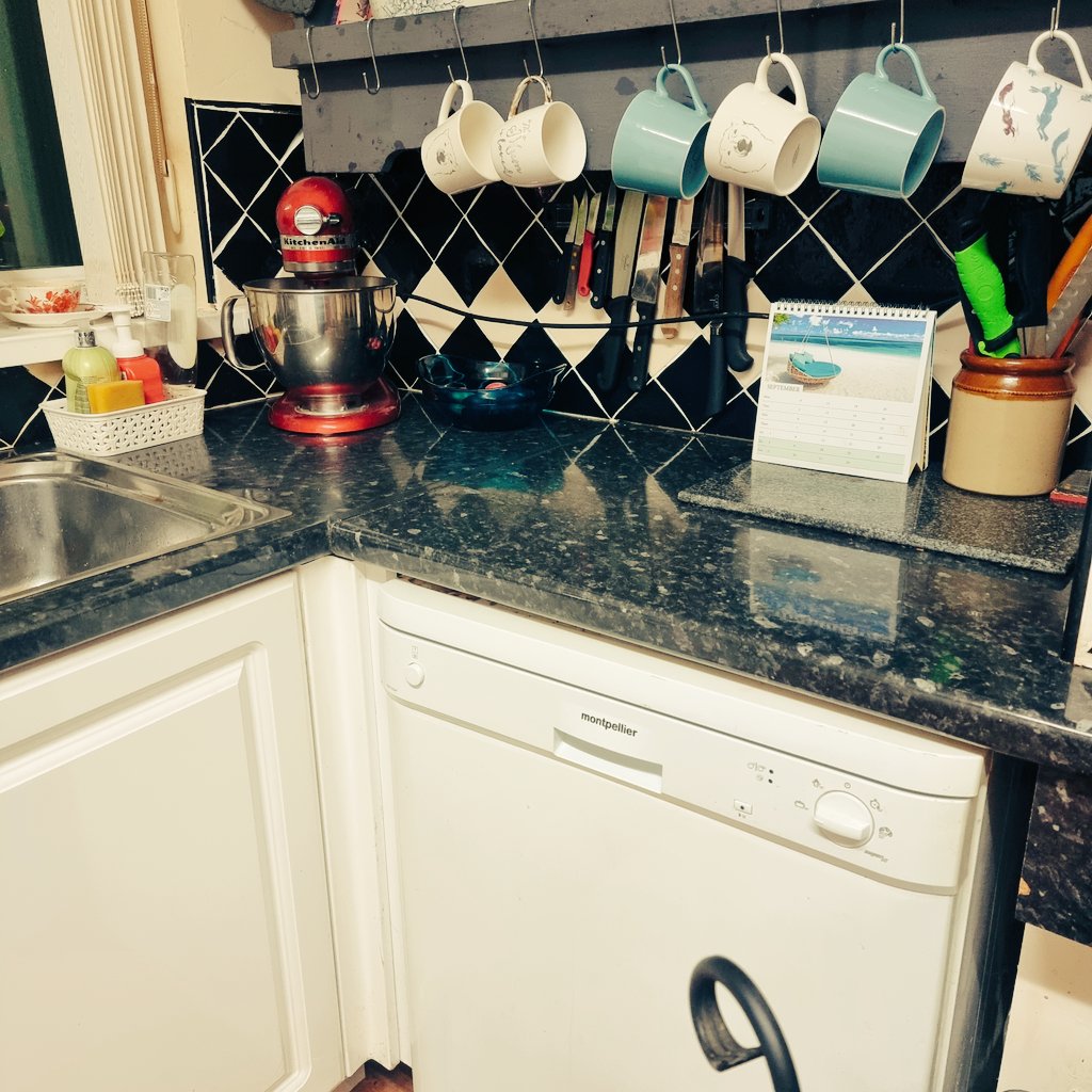 Start of moving in mam's bungalow! George had seizure&amp; fell down flight of stairs so since that day after air ambulance we started moving in&amp; living here as mam prefers to stay in her static caravan Narberth home as I think she has traveller blood! Our stuff looks good here! 😍🩷