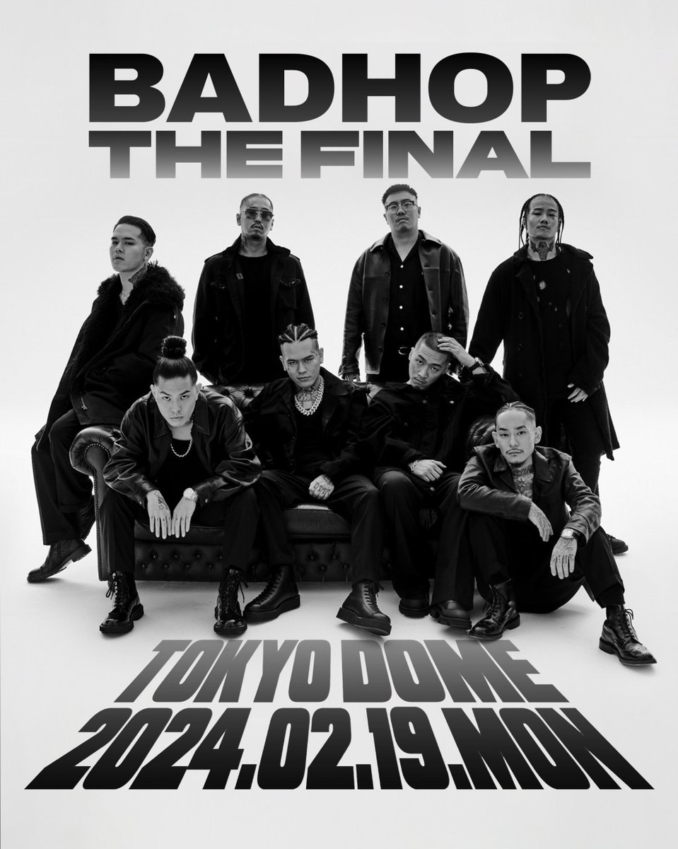 taaathiro's tweet photo. クラブチッタ～最高だった！！
しかもラストの東京ドーム公演ビジュがかっこよすぎる行かねば🔥🔥
#BADHOP #BADHOP解散 https://t.co/460Jh0G2ak