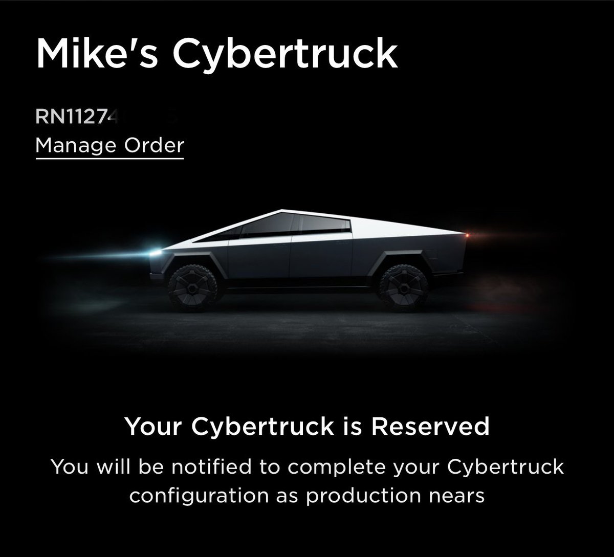 MikeS27's tweet photo. @cybrtrkguy Early RN (reserved within 3 minutes of it being open) and this is what I’m getting 🤷🏼‍♂️🤷🏼‍♂️🤷🏼‍♂️ https://t.co/2lj9nYhgln