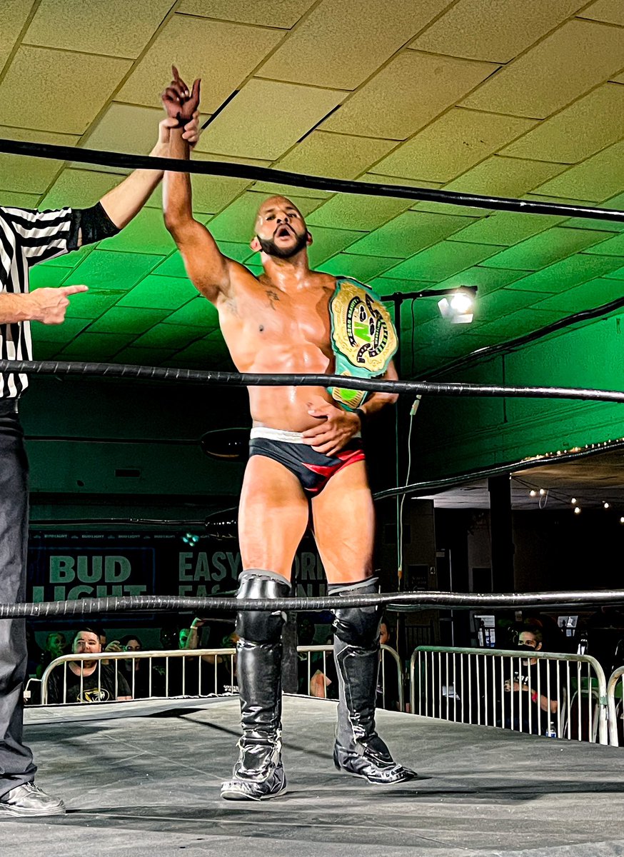 His mother calls him Sun because he shines like one, she can also call him champ. @TheRohitRaju won the @A1Wrestling Zero Gravity Championship Sunday in St Louis at @WeAreGloryPro Fear of the Dark from @ThanksDanTheDad #prowrestling #stlouiswrestling #SBAC #desihitman