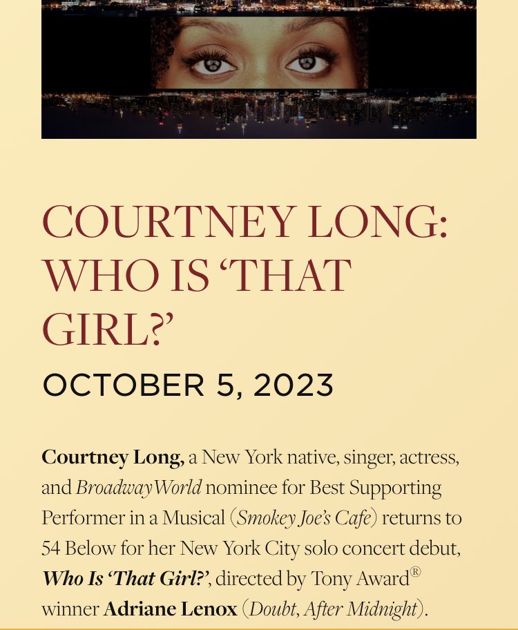 2 weeks to showtime. 54Below.org for tickets!!