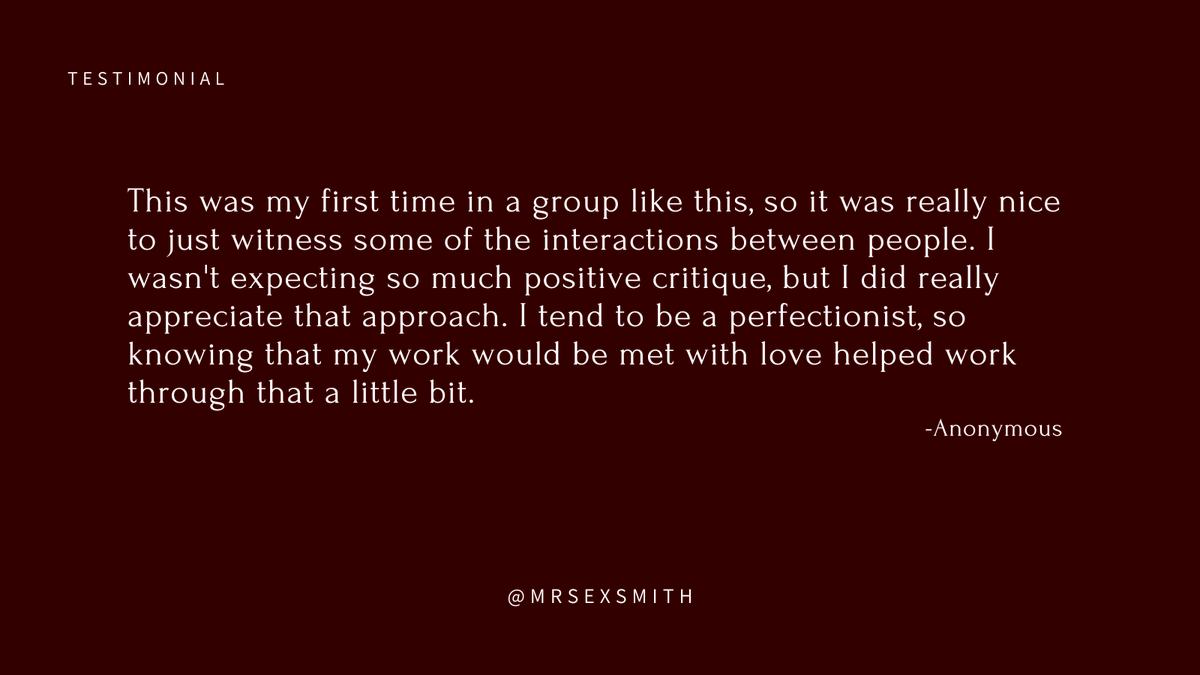 MrSexsmith's tweet image. this is something I personally love about Writing Spicy too! All the compassion and love these different writers bring!
bit.ly/3sHuiyI
#writingspicy #writinggroups