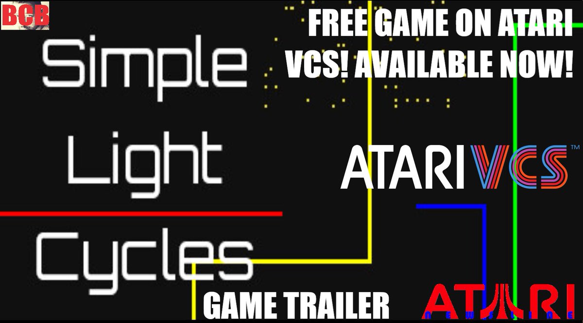 ballistikcoffee's tweet photo. A FREE #GAME is Now Available on @TheAtari_VCS! #SimpleLightCycles by @TheKelsam! (Dev of #CymaticallyMuffed)! It's inspired by #games like #Snake & #Tron, check it out today, it's totally #free! #BCB #Gaming #AtariVCS #Atari #VCS Watch the trailer here: https://t.co/xyn1QA1WqR https://t.co/TxbbxLpcwF